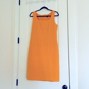Ann Taylor Yellow Midi Dress